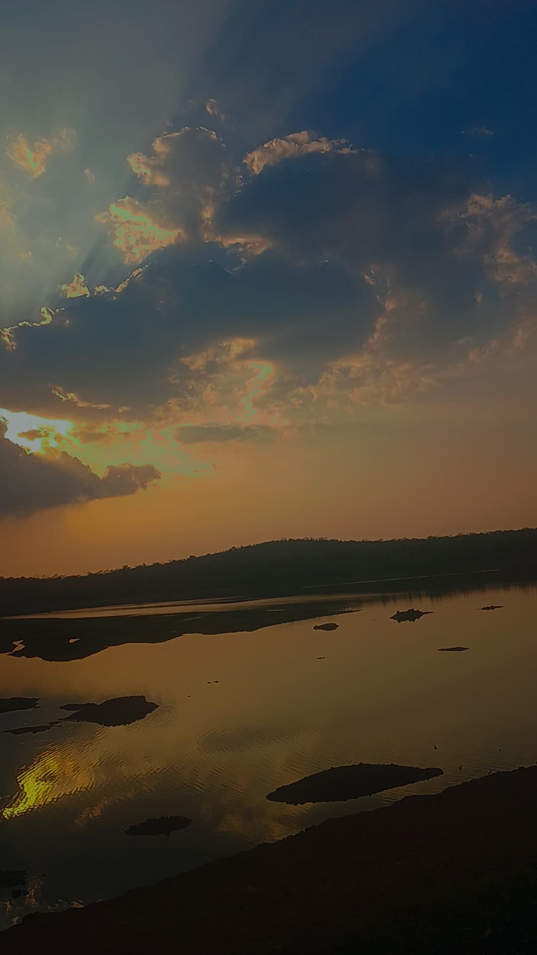 Golden hour lake